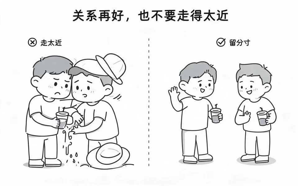 关系再好，也不要走得太近