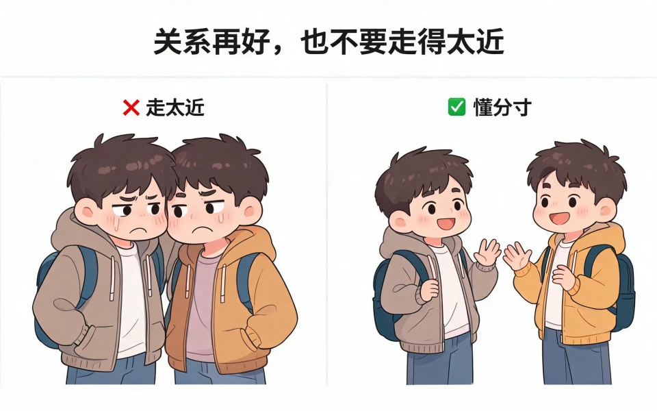 关系再好，也不要走得太近